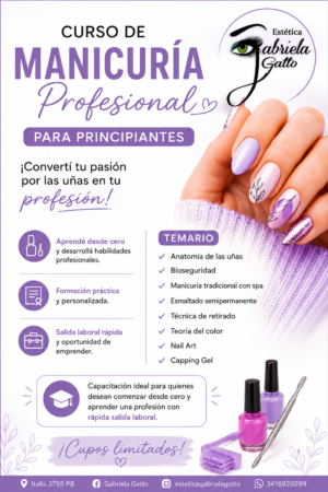 Curso Manicuría Profesional